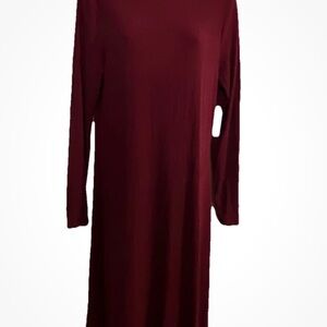 Time and Tru burgundy, Long Sleeve Dress